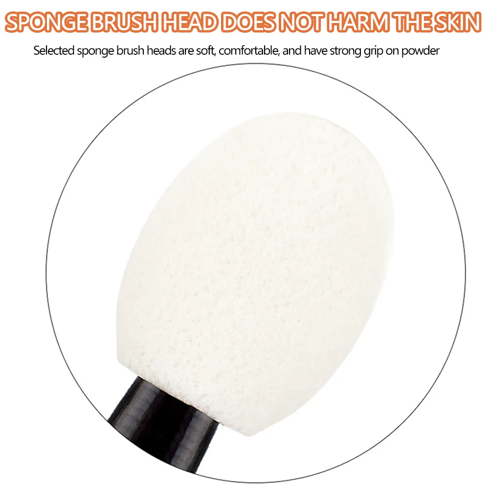 50/100 pçs aplicadores de sombra branco lados duplos sombra de olho escova de maquiagem pincéis de esponja para meninas aplicadores de ferramentas cosméticas