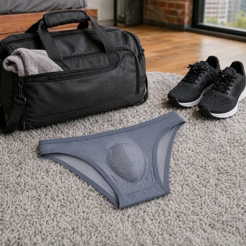 Calcinha triangular masculina de seda gelo, confortável, respirável, tamanho grande, cuecas finas, lingerie, roupa íntima para homens