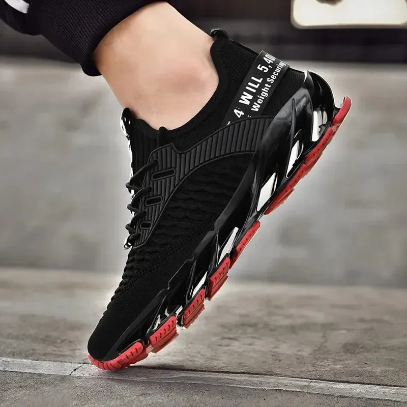 Novos sapatos de corrida masculinos leves confortáveis ​​tênis de malha respirável moda masculina sapatos casuais de malha respirável