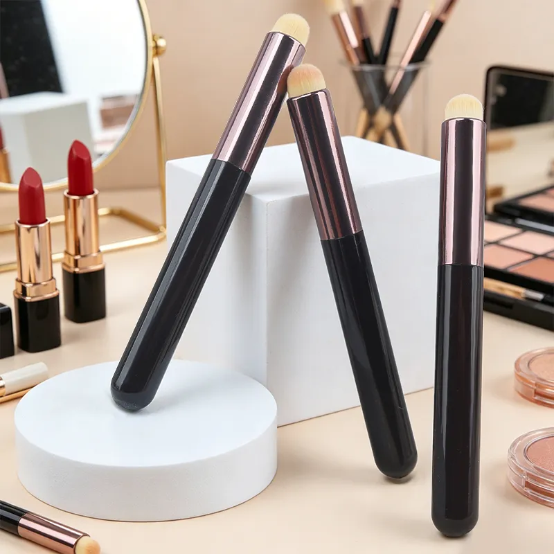 5/10 pçs pincel de maquiagem labial fundação corretivo pincéis aplicador de batom multifuncional lábios olho rosto mistura compõem escova