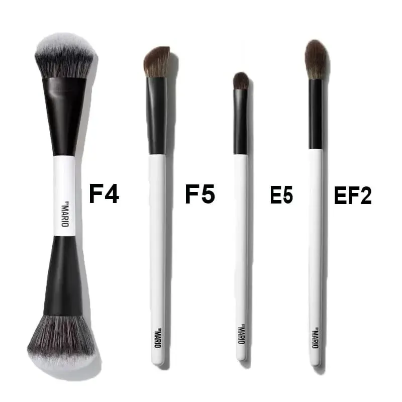 Kit de pincéis de cerdas macias para blush e iluminador, ferramentas cosméticas faciais impecáveis ​​e macias, F1 F2 F3 F4 Pro, pincéis de maquiagem para mistura facial