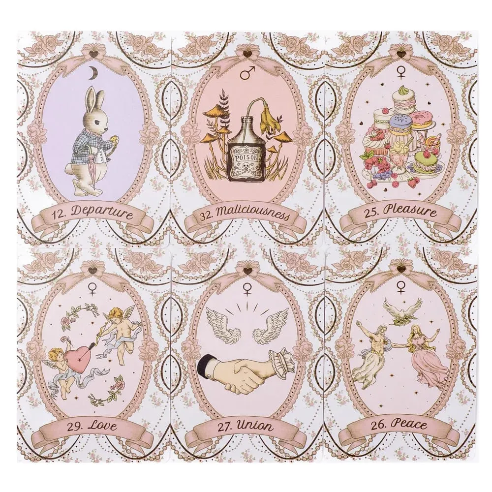 The Rosebelle Oracle cards A 65 Cards English Version Tarot Deck Divination Party Divination Edition Deck Board Playing Games