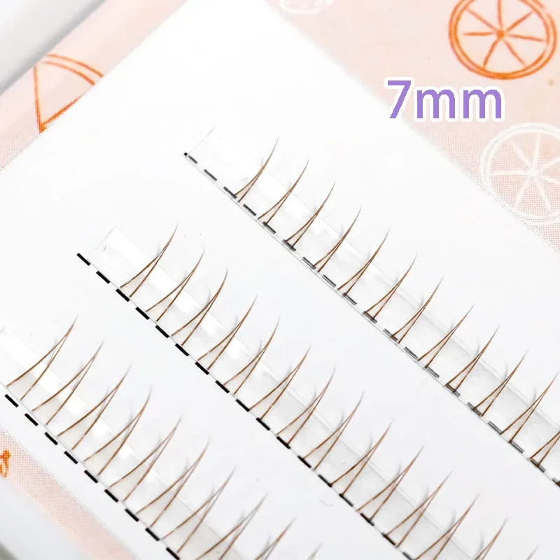J onda v forma sob cílios quadrinhos olho cílios naturais inferiores cílios macios manga cílios cachos cachos maquiagem coreana
