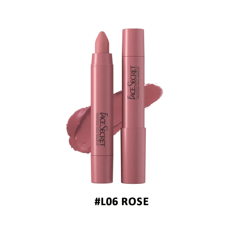 Batom fosco à prova d'água, acabamento de longa duração, antiaderente, leve, aplicação suave, conjunto de combinação labial, 1 peça