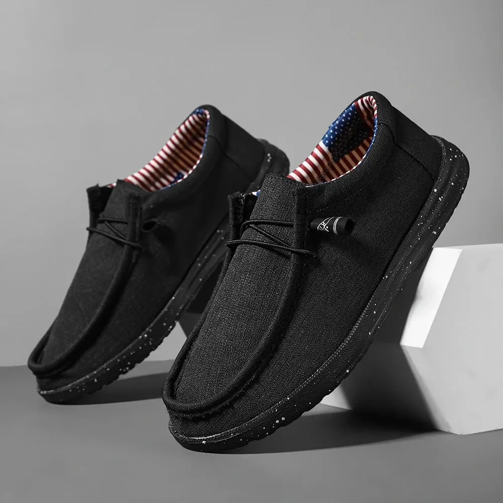 Sapatos mocassins clássicos masculinos plus size, cor sólida, respirável, confortáveis, casuais, duráveis, leves, para caminhada