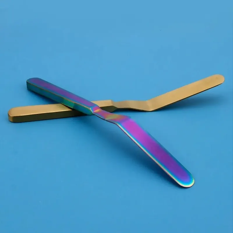 Utensílios de cozinha raspador de manteiga de aço inoxidável 8 tamanhos, espátula de confeiteiro para bolo, à prova de ferrugem, espalhador de geléia, pão