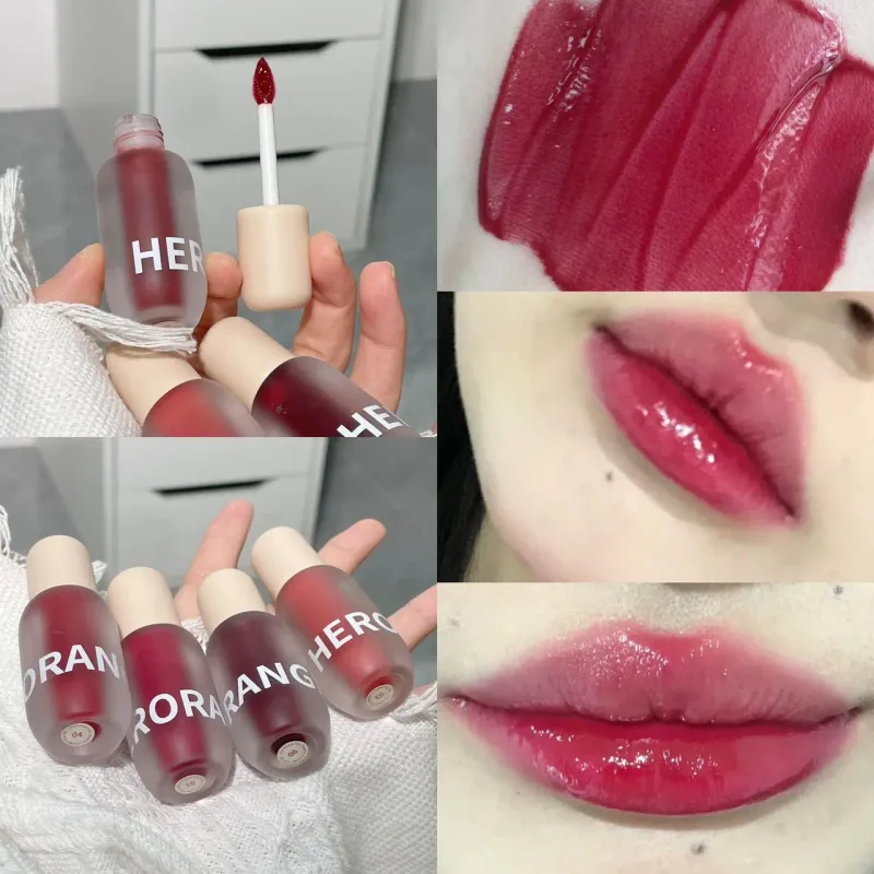 Matte Frosted Lip Gloss Long‑Wear Non‑Sticky Liquid Lipstick Moisturizing Pigmented Lip Tint Daily Makeup Cosmetic