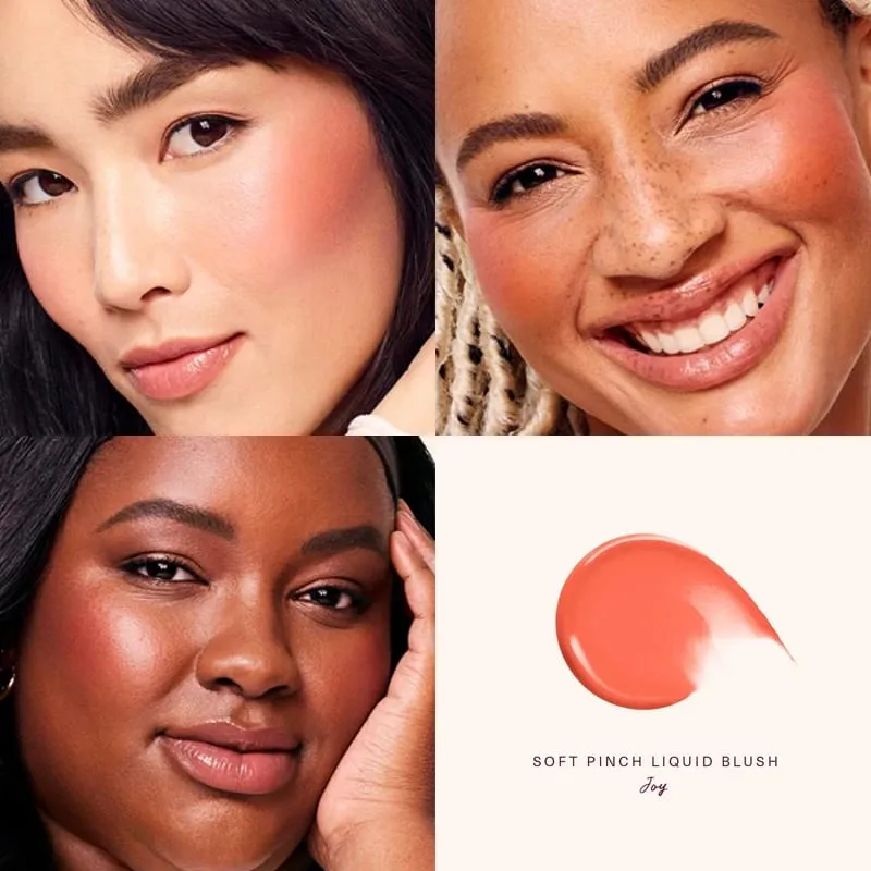 Rare Beauty Liquid Blush Silky and Glides On Smoothly Nature Long Lasting Plump Happy Hope Delight Stained Lipstick Gloss Makeup