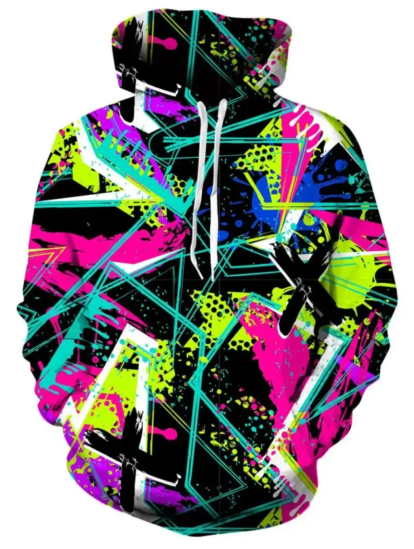 Men's Hoodies Animal Cat Print 3D Patternv Hooded Autumn Pullover Sweatshirt With Pocket Hoodie Streetwear Loose Comfortable
