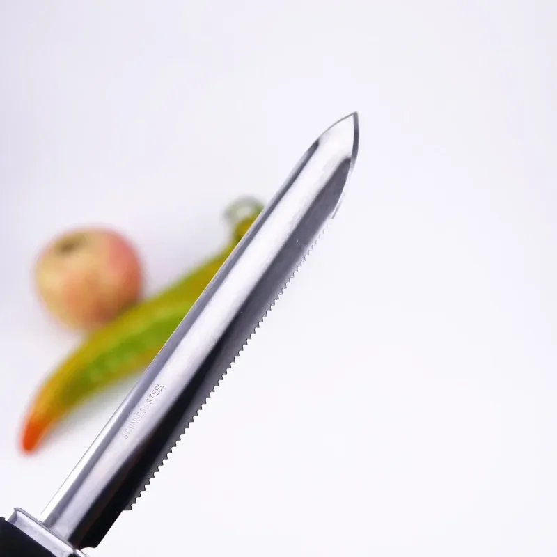 Extrator de núcleo de pimentão casa portátil aço inoxidável abobrinha abobrinha pepino corers gadgets cozinha especial com borda serrilhada