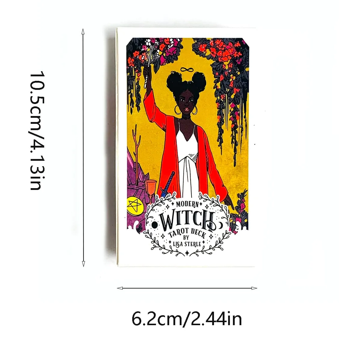 Cartas de tarô de bruxa modernas, um oráculo de 78 baralhos, adivinhação em inglês, jogos de jogo, perfeito para iniciantes, mulheres, meninas, uso pessoal
