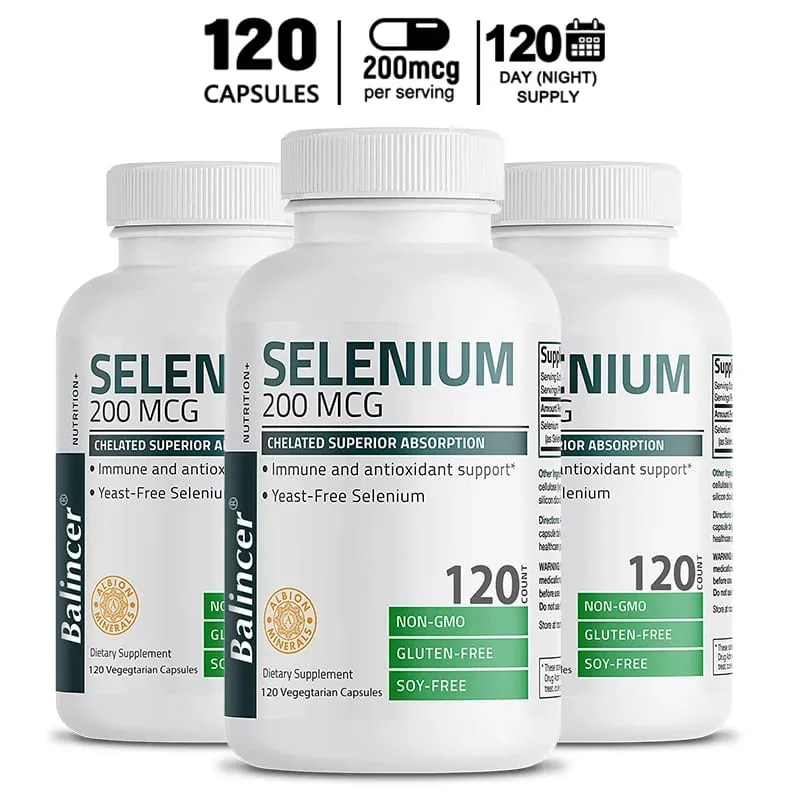Selenium - Natural Antioxidant Supplement That Helps Strengthen The Immune System and Maintain Heart Health