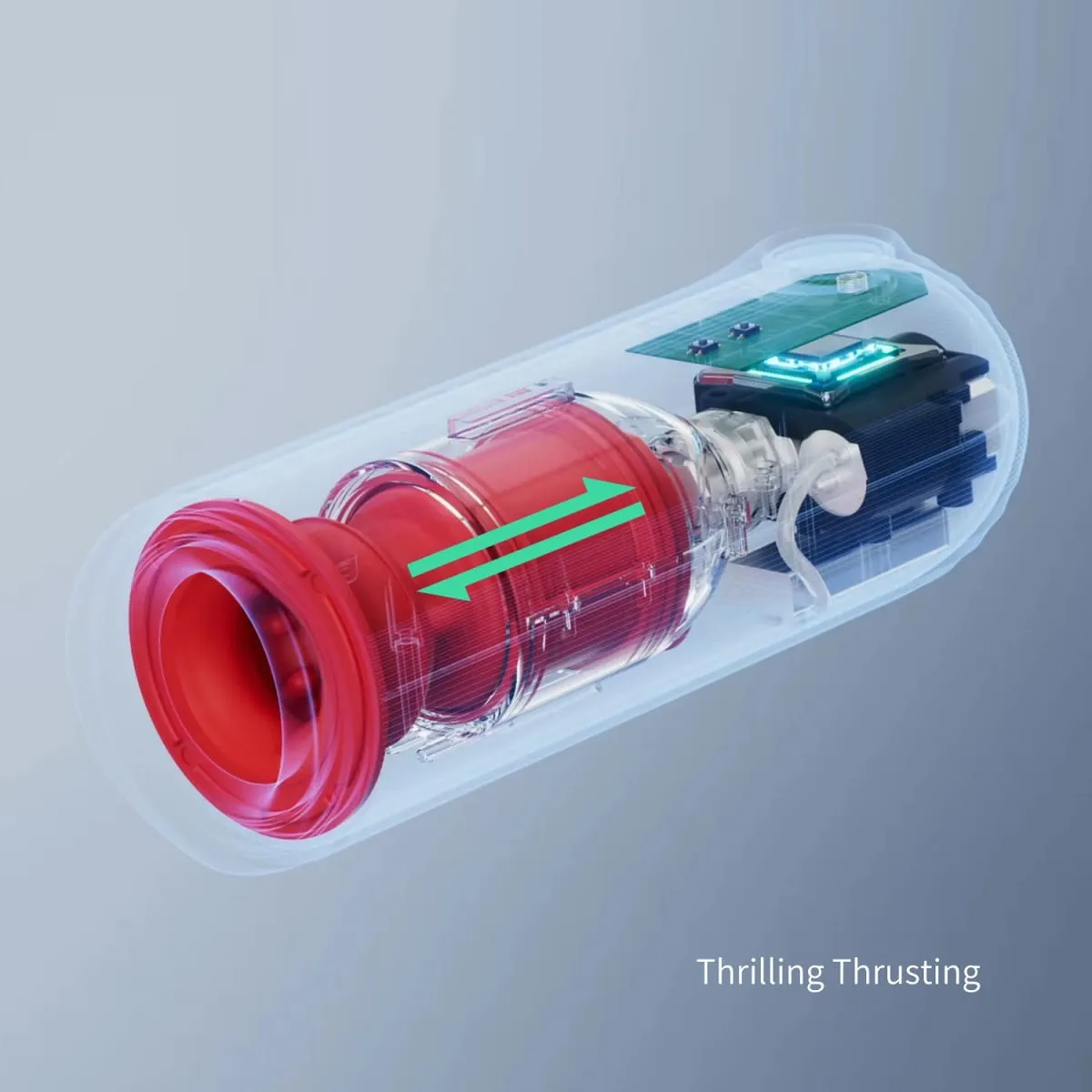 Masturbador à prova d'água submarino 360 ° contração empurrando pênis vibrador adulto masculino Stroker brinquedos sexuais homens masturbação — image 2