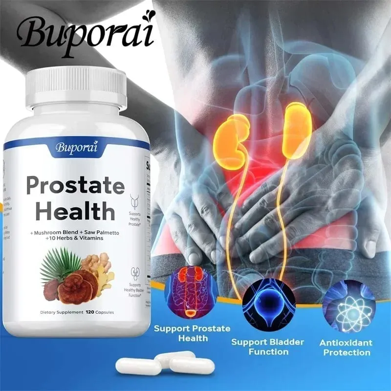 Saúde da Próstata - Previne a Queda de Cabelo Antioxidante Controle da Bexiga Apoia a Saúde do Trato Urinário Melhora a Imunidade