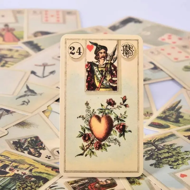 Grand Tableau Lenormand Tarot Ferramentas de Adivinhação Oracle Card 36pcs Party Tarot Card Board Game Tarot Fortune Telling Cards