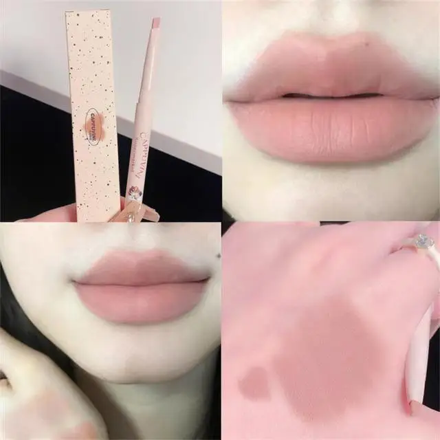 Nude Lip Liner Pencil Smooth Outline Lip Shape Waterproof Long-Lasting Matte Lipstick Pen Makeup for Natural Lips