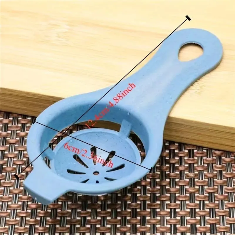 1pc separador de ovo de palha de trigo sustentável-fácil gema & filtro branco para assar gadget de cozinha