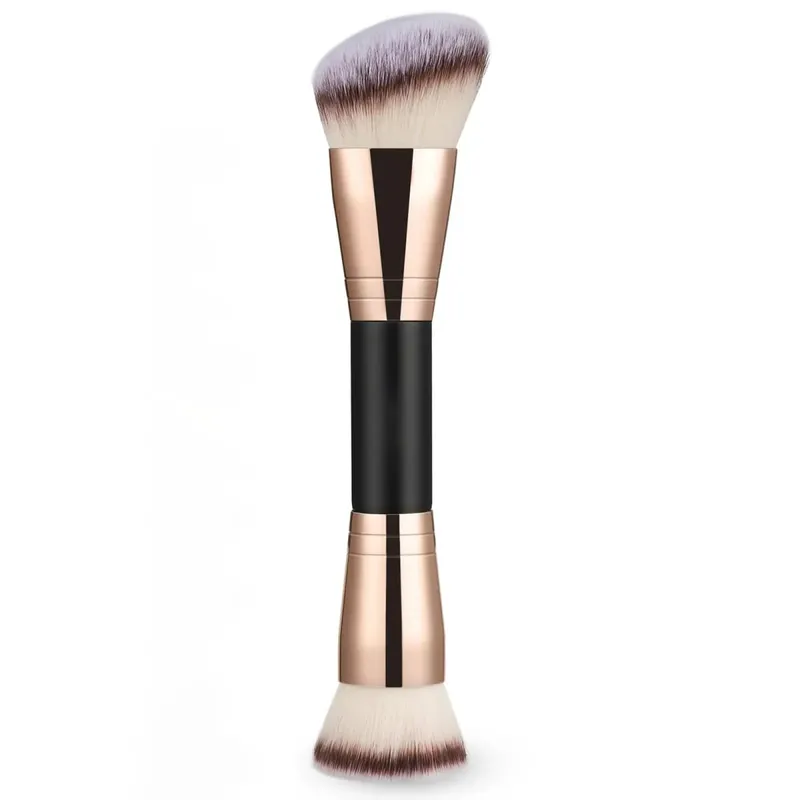 Pincel de maquiagem de base, pincéis de maquiagem de ponta dupla para misturar pó líquido, corretivo, creme, cosméticos, pincel de blush