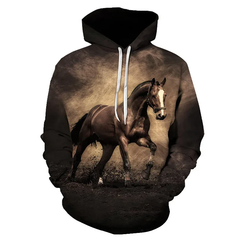 Horse Win Instant Success 3D Print Hoodies Interesting implication Animal Design Men Women Streetwear Pullover Casual Sweatshirt