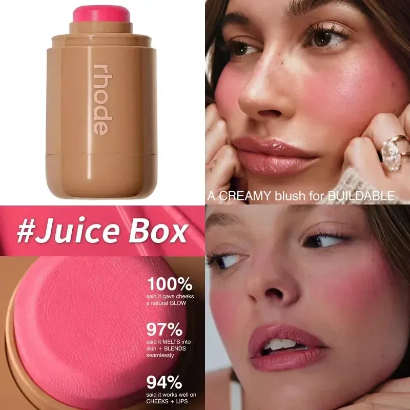 Maquiagem novo modelo reduzir inchaço olho remendo casca de banana picante marg caixa de suco bolso blush vara não-desvanecimento à prova dwaterproof água blush