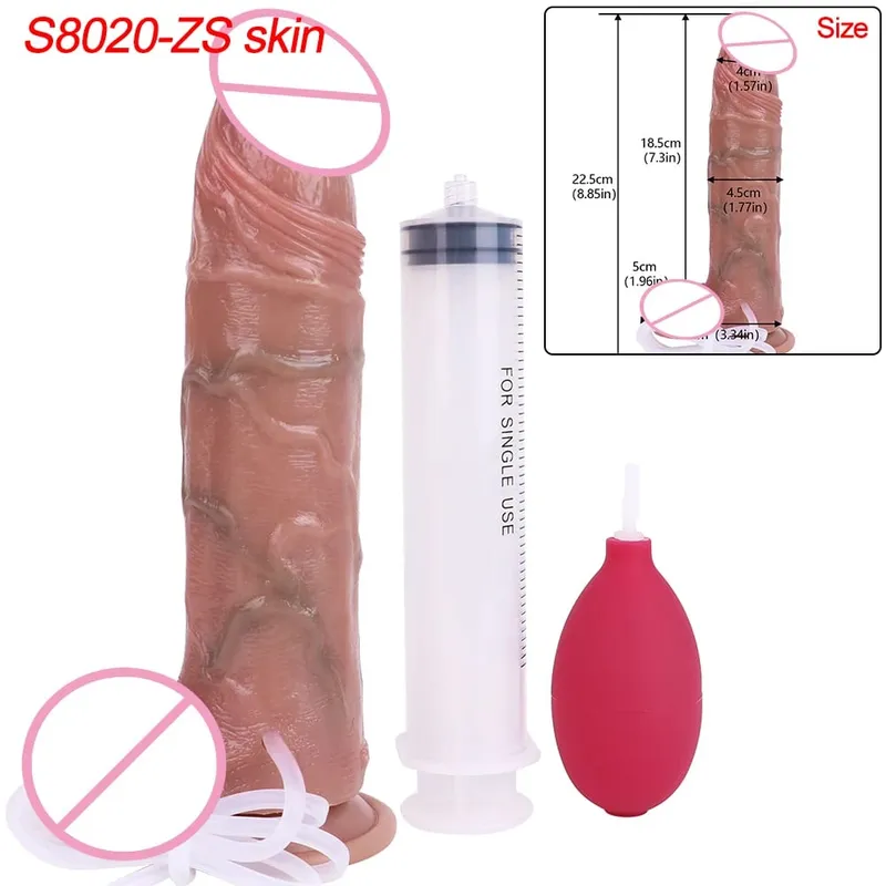 Veias profundas ultra esguichando vibrador silicone pele toque longo ejaculação butt plug para homens mulheres g-ponto estimular 18 + brinquedos sexuais