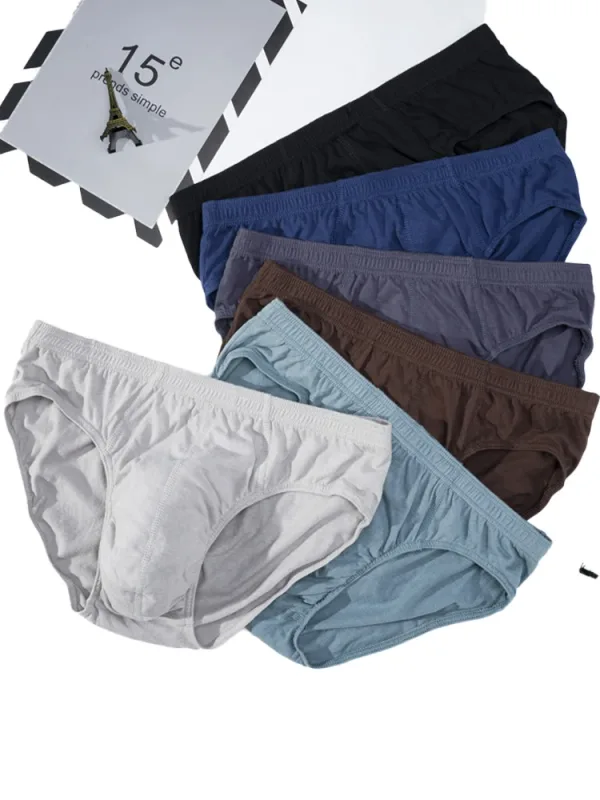 1 件棉質內褲男士舒適內褲男透氣內衣內衣內褲 Plue 尺寸 Xl -5XL
