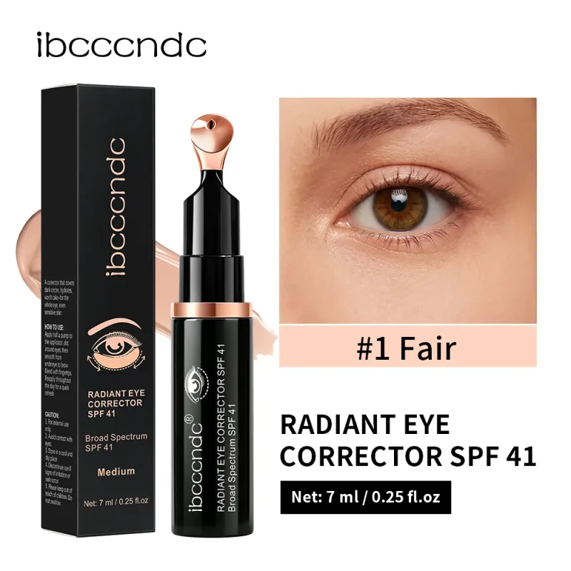 Lakerain protetor solar para os olhos, corretivo spf41, melhora a escuridão sob os olhos, hidratação de longa duração, alivia o inchaço, creme corretor de olhos