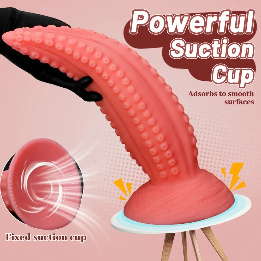 5 tamanhos grandes vibradores anal macio silicone longo butt plug monstro vibrador enorme rosa tentáculo vibrador masturbar brinquedos sexuais para mulheres homens