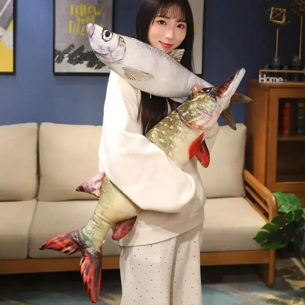 Almofada do sofá poleiro simulação peixe travesseiro recheado garoupa dos desenhos animados peixe macio pp algodão peixe anime travesseiro presentes