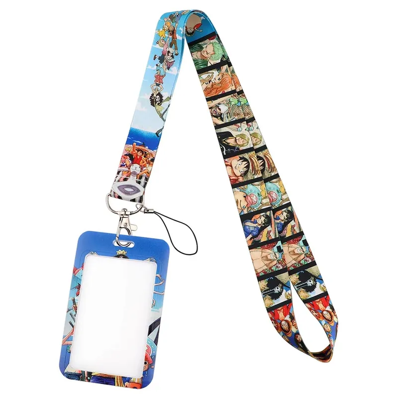 Titular credencial chaveiros pescoço cordão para cartão de passagem titular do cartão de crédito cosplay anime acessórios