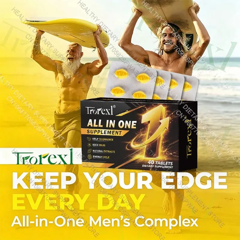 Tudo EM UM Melhoramento Masculino - Suporte à resistência e Otimização do Desempenho, Domínio do Tempo, Suplemento de Fórmula Natural