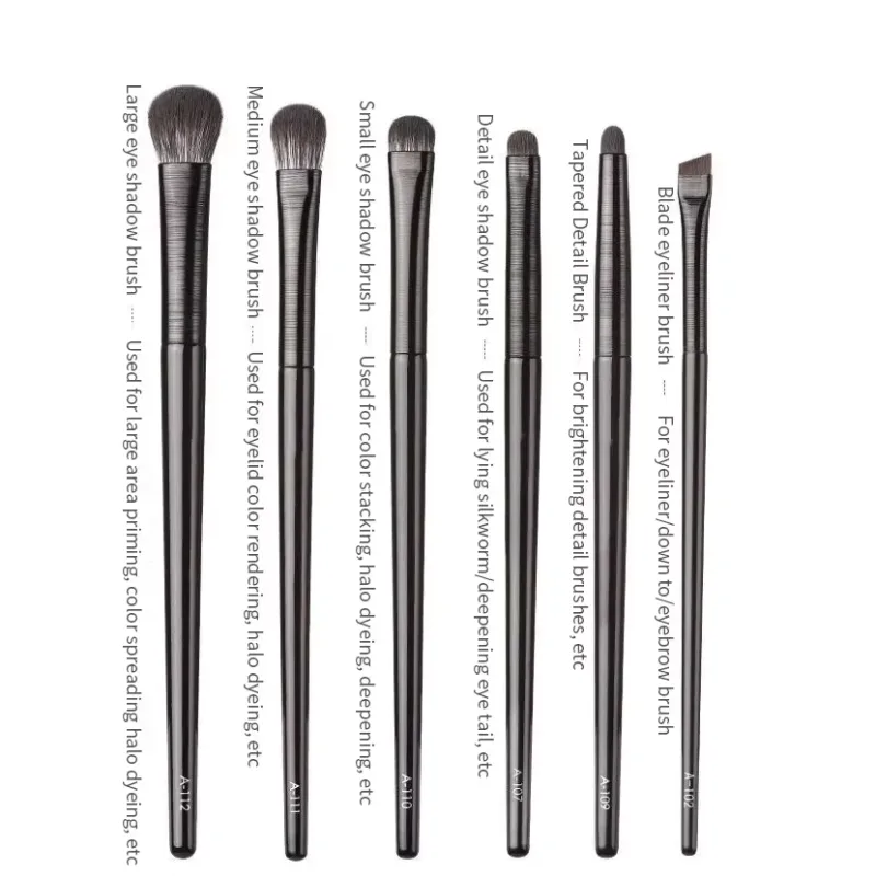 1/3 pçs profissional clássico natural pincéis de maquiagem para os olhos conjunto sombra sobrancelha mistura smokey preto beleza compõem pincéis