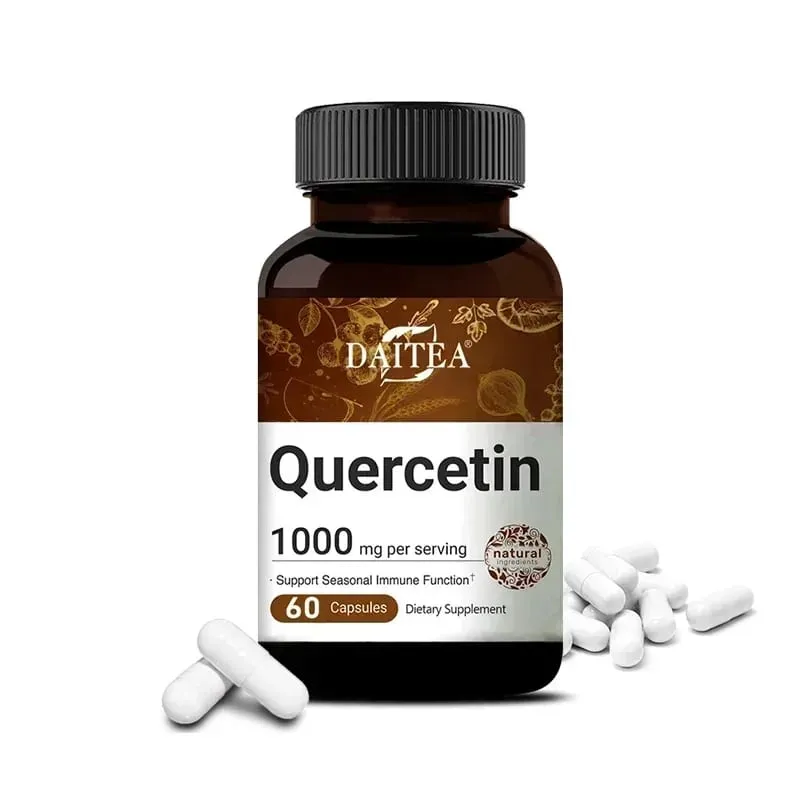Quercetin Capsules 1000 Mg Supports Immunity Promotes Blood Circulation Metabolism Anti-oxidation Promotes Overall Health