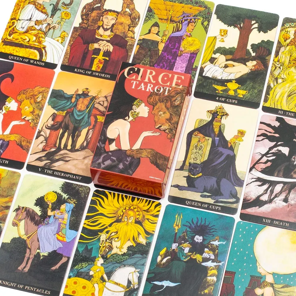 2026 novas cartas de tarô circe 10.3*6cm 78pcs adivinhação destino baralho cartão de jogo de tabuleiro para festa de família