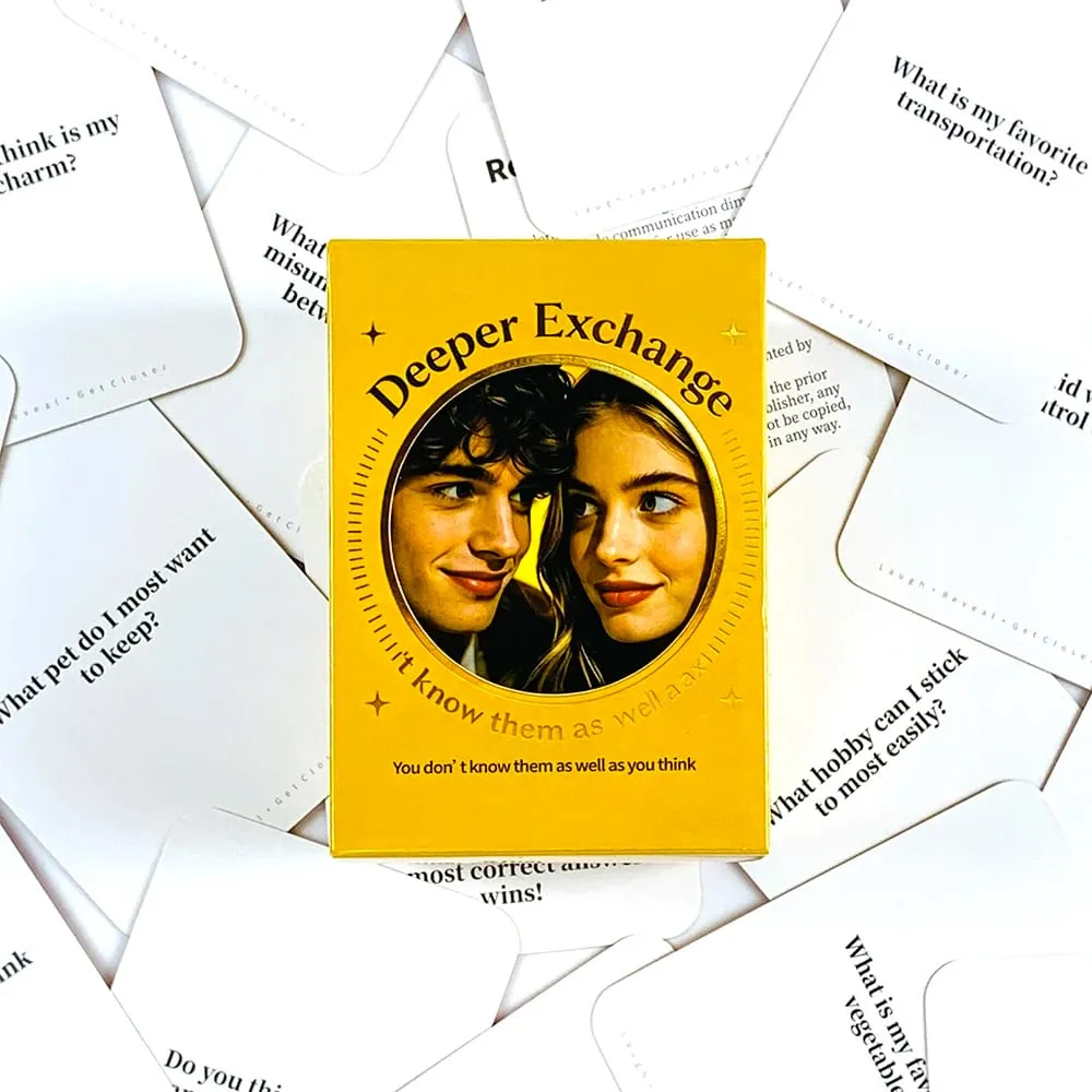 Cartão de troca mais profundo, cartões de conversa de casal, jogo de construção de relacionamento, cartões de perguntas de festa romântica para amantes, namoro e noite — image 3