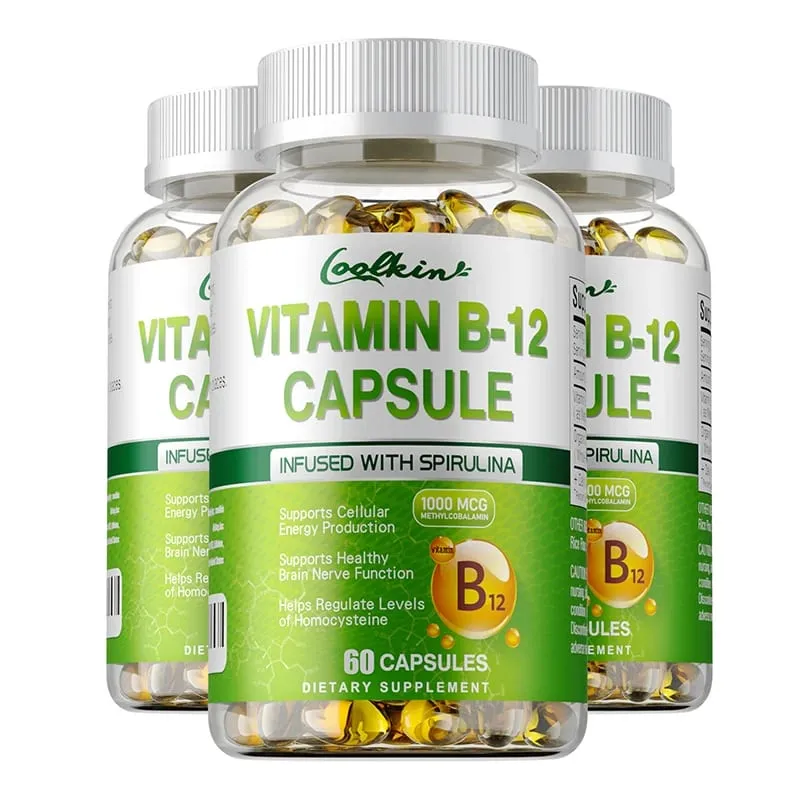 Vitamin B12 Capsules - Methylcobalamin Supplement for Mind Energy Brain Mood Heart Support — image 10