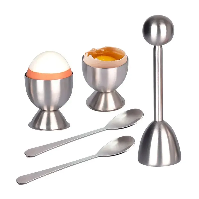 Stainless Steel Egg Opener Shell Opener Egg Head Eggshell Cutter Egg Cup Holder Multi-purpose Egg Tool Kitchen Gadgets