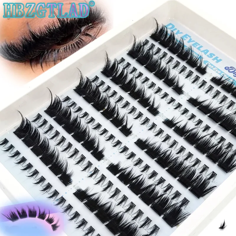 Novo dramático chicote cluster extensão chicote inferior chicote artificial vison tira único chicote olho de gato extensão diy fada