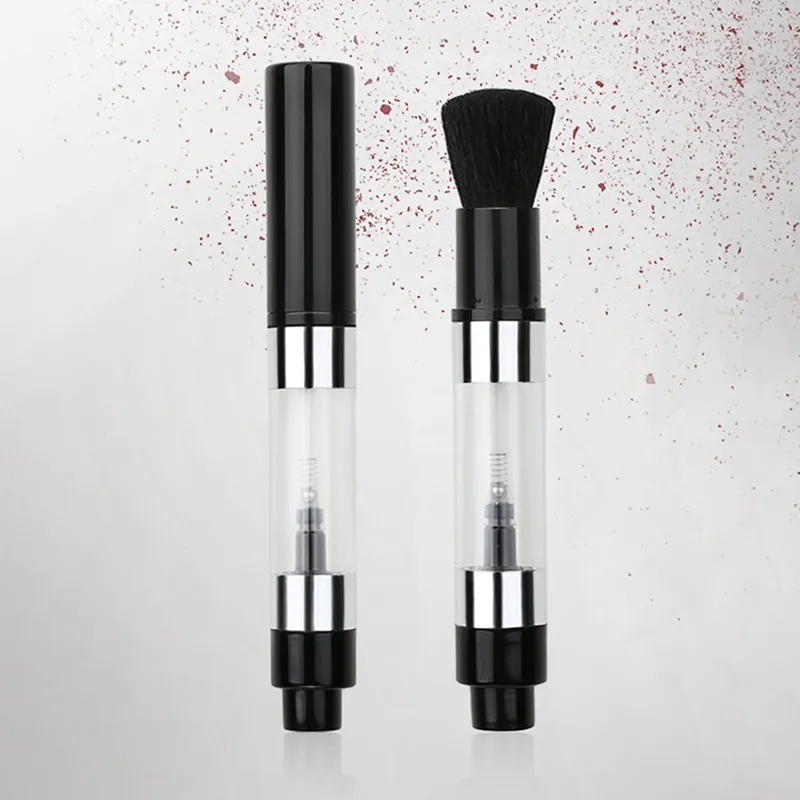 Multi-funcional push-on spray pó escova recarregável escova de pó cosméticos pincéis de pó fundação blush escova ferramentas de maquiagem — image 5