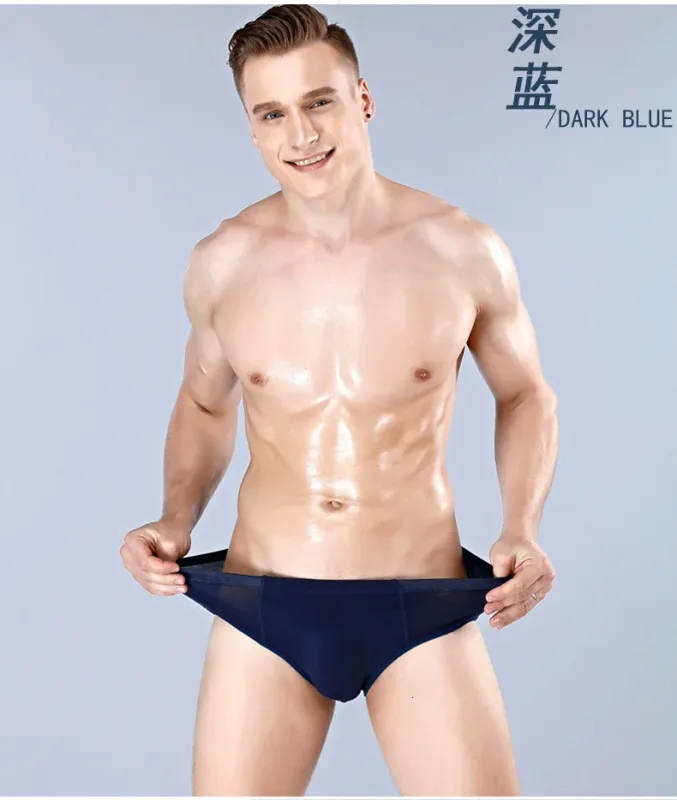 3 Packs Set Plus Size Solid Breathable Men Briefs Sexy Bamboo Fiber Hot Man Undrewear Black Sexy Male Panties New 5XL 6XL 2024