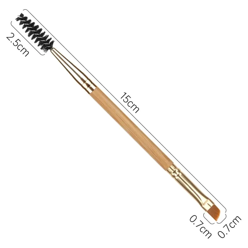 5 pçs pincéis de maquiagem sombra profissional dupla terminou sobrancelha escova pente para mulheres cosméticos beleza compõem ferramentas