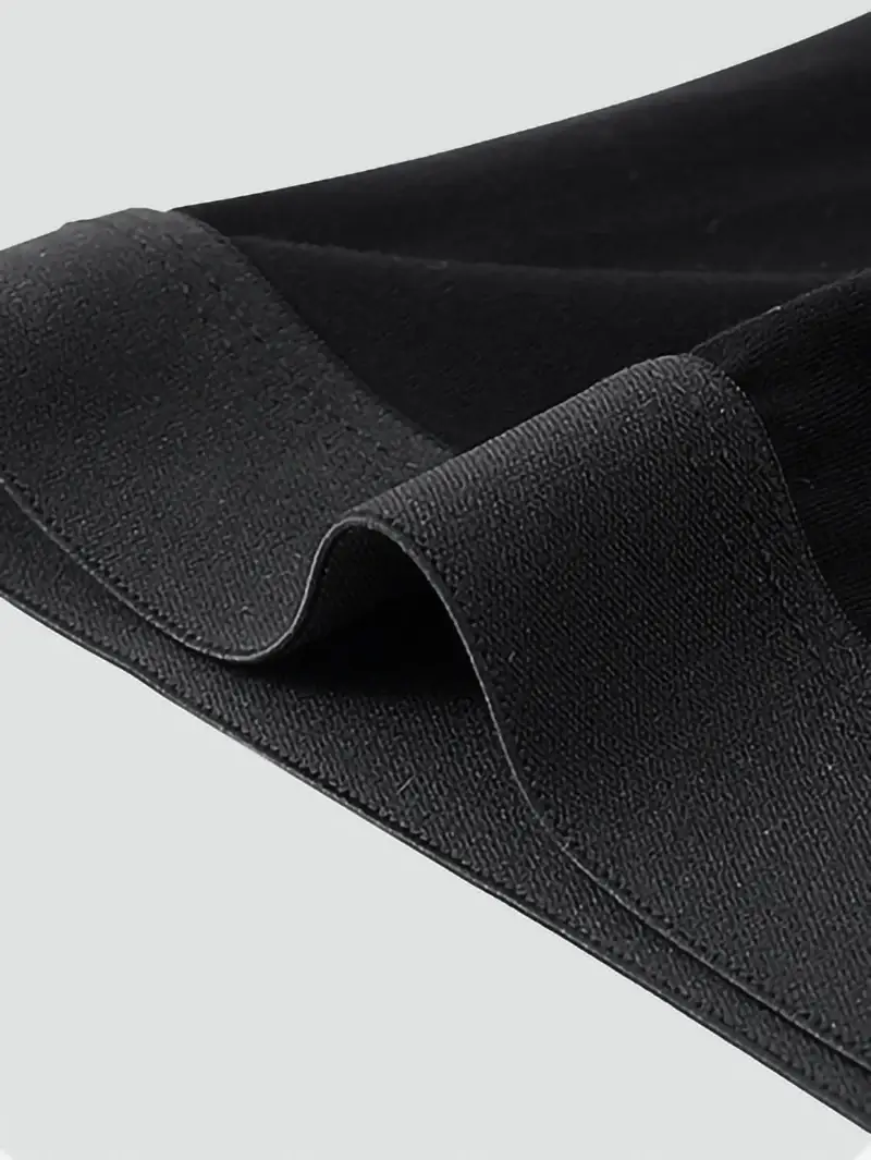 Cueca boxer masculina de fibra de bambu – peça única, roupa íntima macia de cor sólida com cintura sem costura e bolsa com contornos — image 4