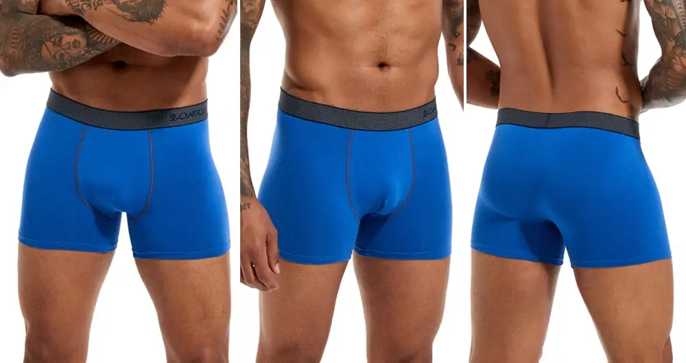 6pcs/pack Boxer Briefs Solid Color Men's Panties Cotton Underwear Men Underpants Letter Elastic Waistband Man Undrewear Shorts