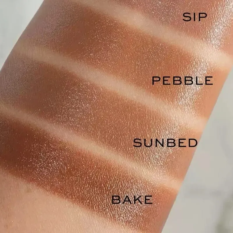 Bolso bronze vara creme contorno bronzer bálsamo bochecha blush creme rosto blush vara brilho labial maquiagem natural bálsamo inchado adesivos — image 5