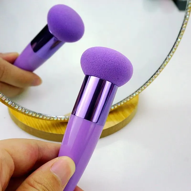 Mushroom Head Makeup Brushes Powder Puff Cosmetic Sponge with Handle Women Fashion Professional Makeup Beauty Tools