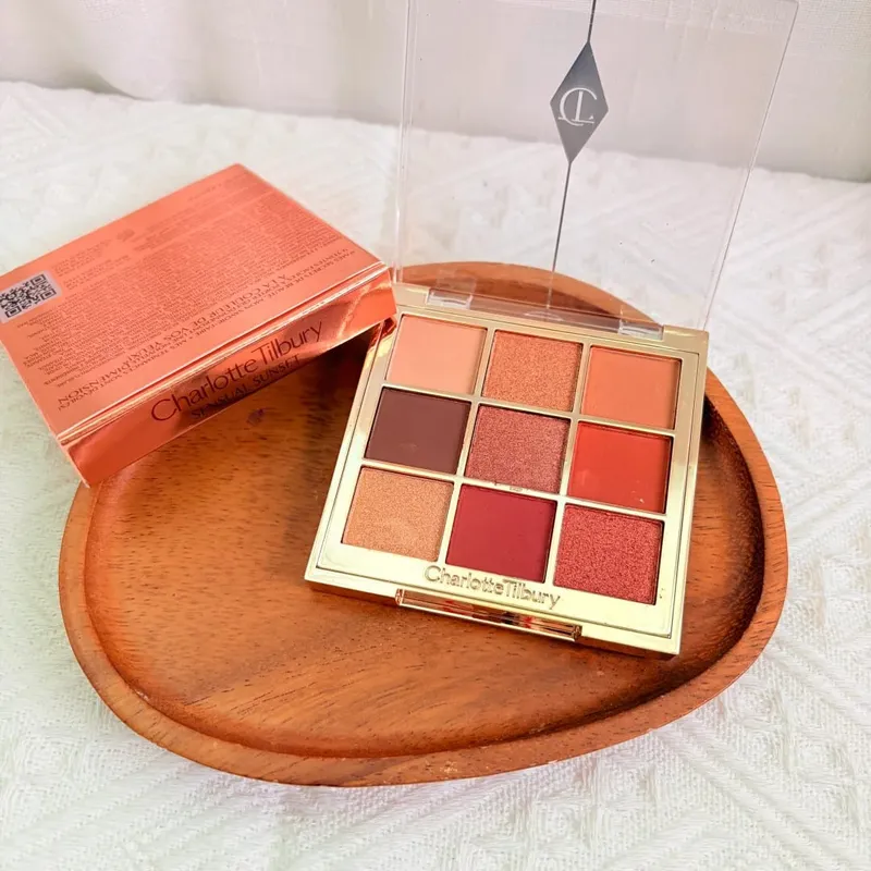 Charlotte Tilbury 4Pan Velvet&9Pan Silk Shimmer Eyeshadow&Cream Blush Dewy Long Lasting Buildable Blendable Natural Glow Makeup