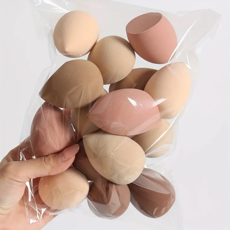 9Pcs Latex-Free Makeup Sponges Set Wet/Dry Blending Sponge for Liquid Cream Powder All Skin Types Random Colors/Shapes