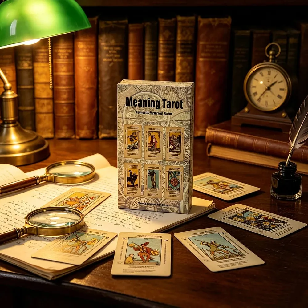 Significado baralho de tarô 78 cartas com palavras-chave significados em cartas adivinhação jogo de cartas para leitores de tarô iniciantes — image 2