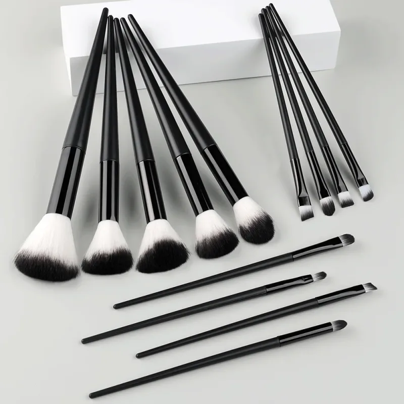 Conjunto de pincéis de maquiagem, 13 peças, profissional, base macia, pó, corretivo, sombra, delineador, blush, maquiagem cosmética, ferramenta de beleza — image 8