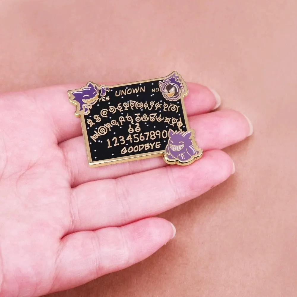 Alfinete esmaltado pokémon gengar e pikachu, alfinetes de lapela para mochilas, emblemas de pão, broche de medalha para roupas, joias, presentes para amigos